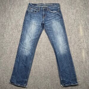American Eagle Slim Fit Medium Wash Distressed Jeans Men 30x32 (Act. 30x29)